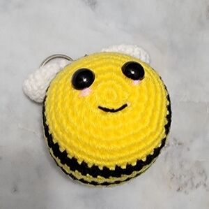 Crochet Bee Keychain